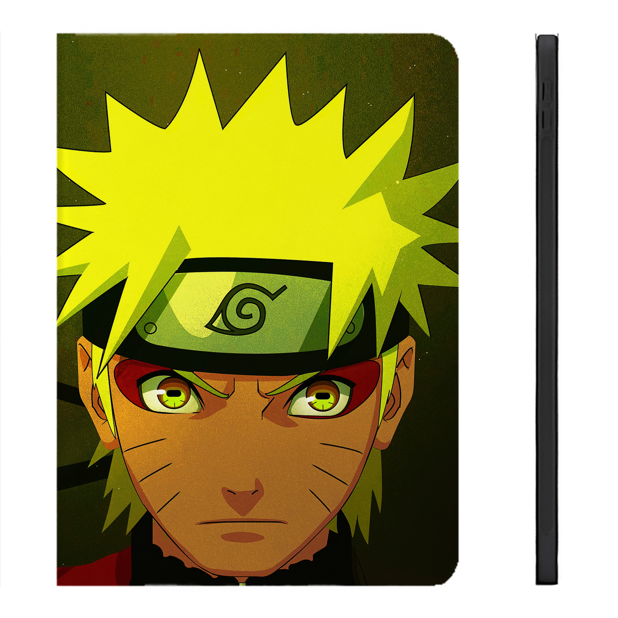 （画像用） NARUTO -ナルト- NARUTO -ナルト- 疾風伝 IPadケース ペンホルダー付き ブックスタイルデザイン